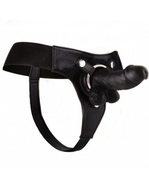OUCH ARNES LEATHER REALISTICO NEGRO CONFORTABLE 15CM